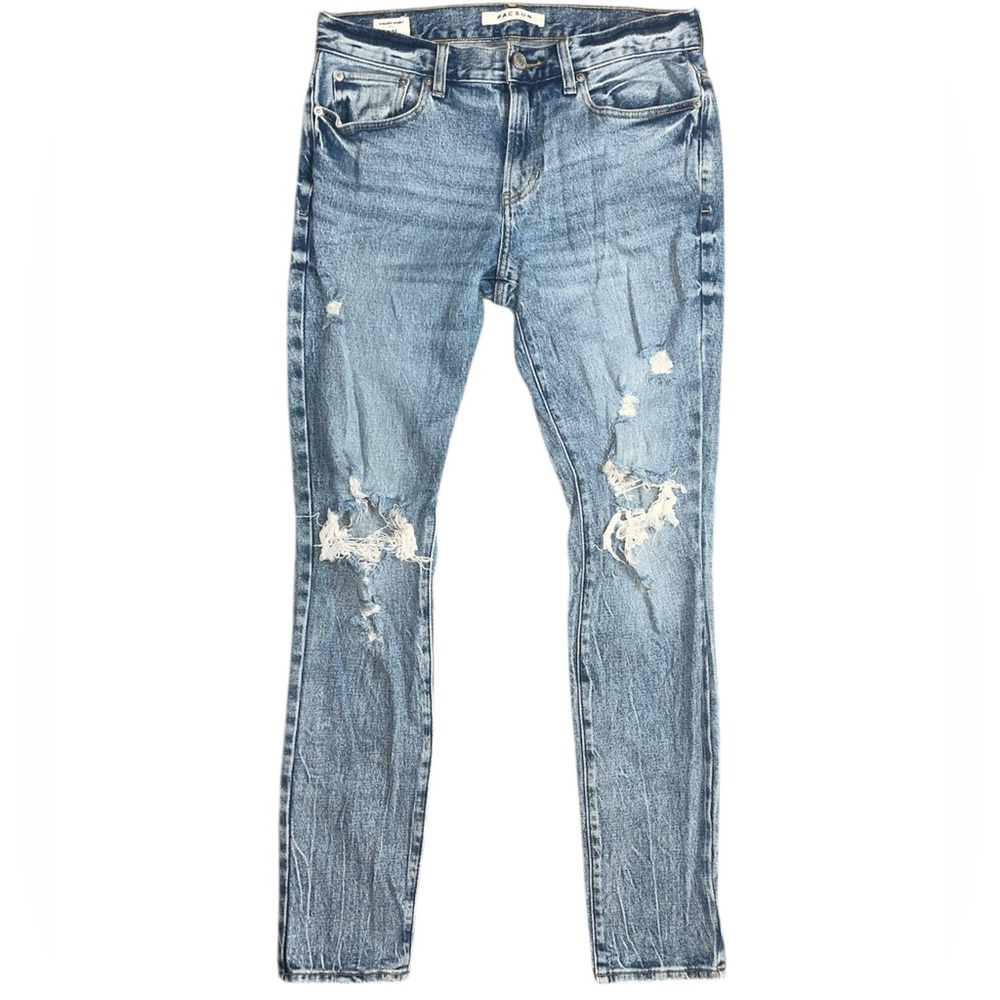 Pacsun Ripped Stacked Skinny Jeans